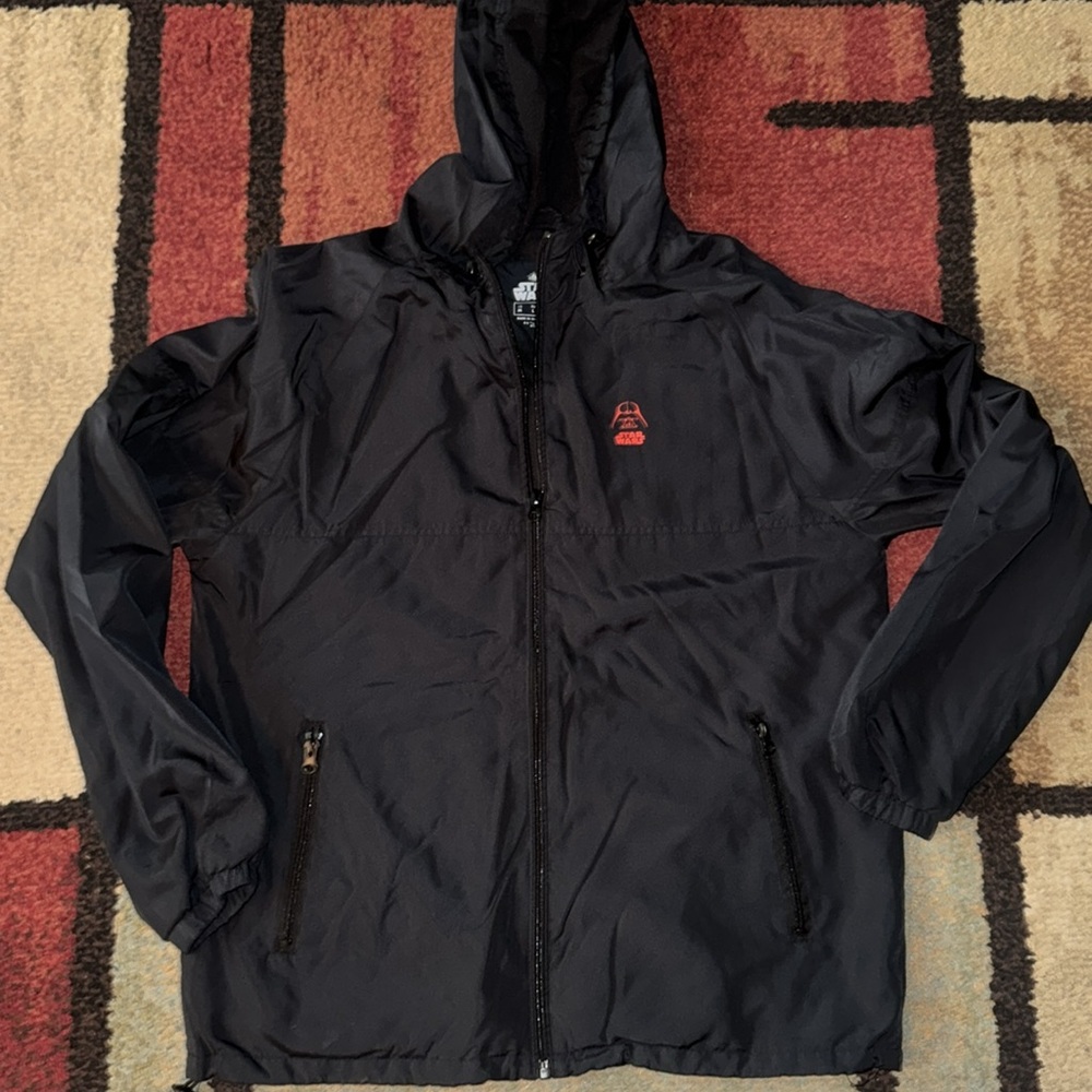 Mens Disney Star Wars Darth Vader Hooded‎ Windbreaker Jacket